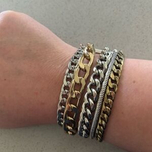 Vintage Jenny Bird Two-Tone Chain Necklace